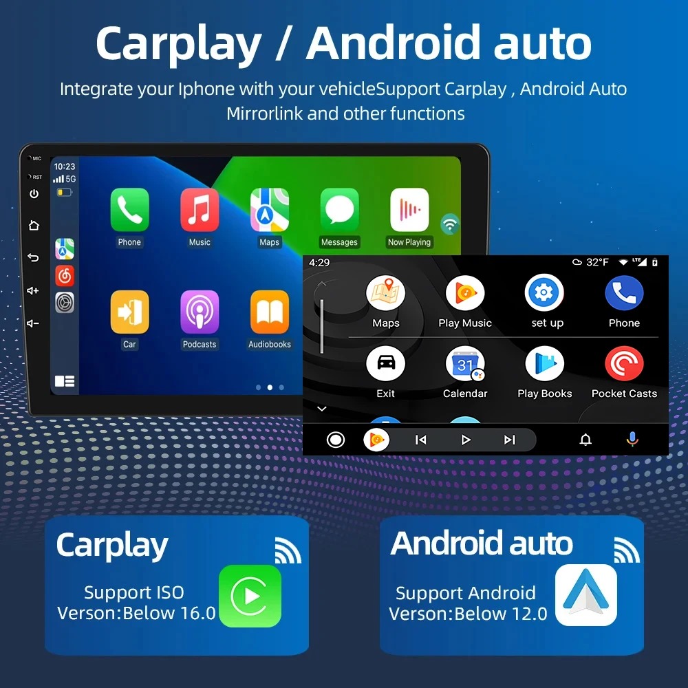 Android 15 IPS Screen Android Auto Radio for SC430 2001-2009 Carplay 2 DIN Stereo Car  Navigation Multimedia Head Unit